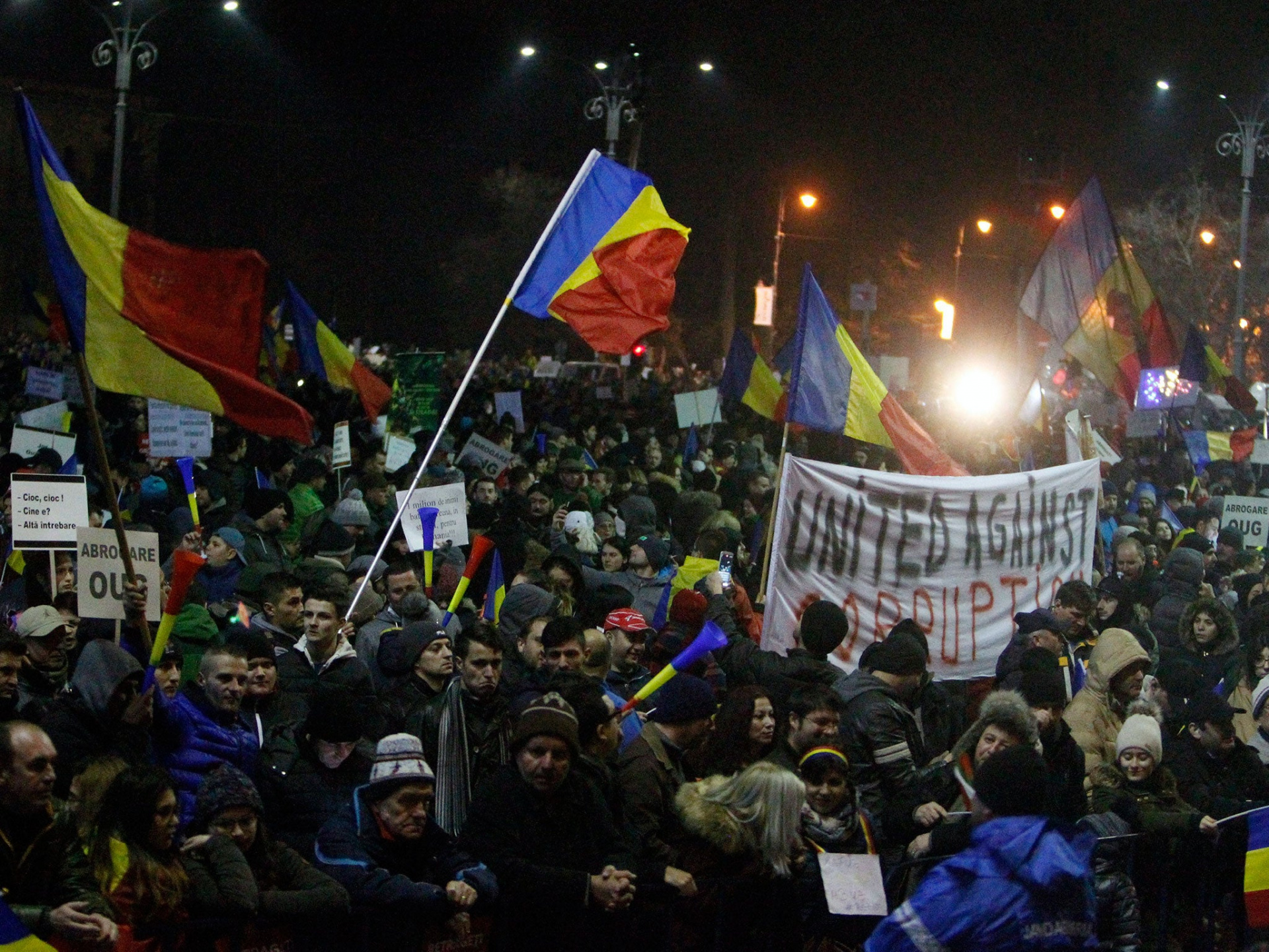Biểu tình ở Romania