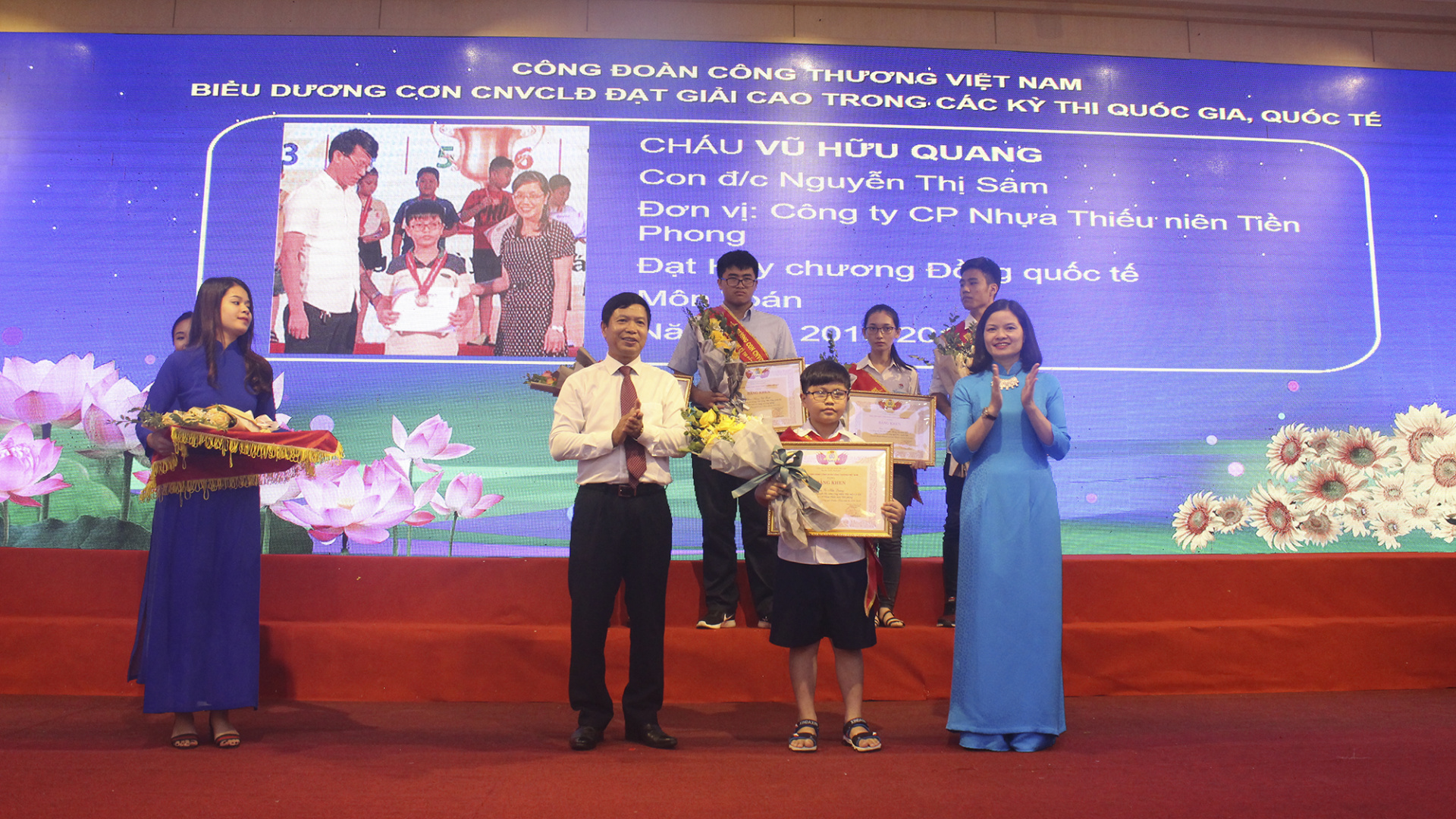 Công đoàn công thương việt nam biểu dương gia đình tiêu biểu năm 2019, tuyên dương học sinh giỏi