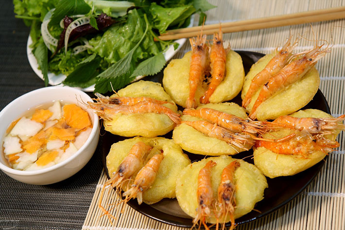 bánh tôm phủ Tây Hồ