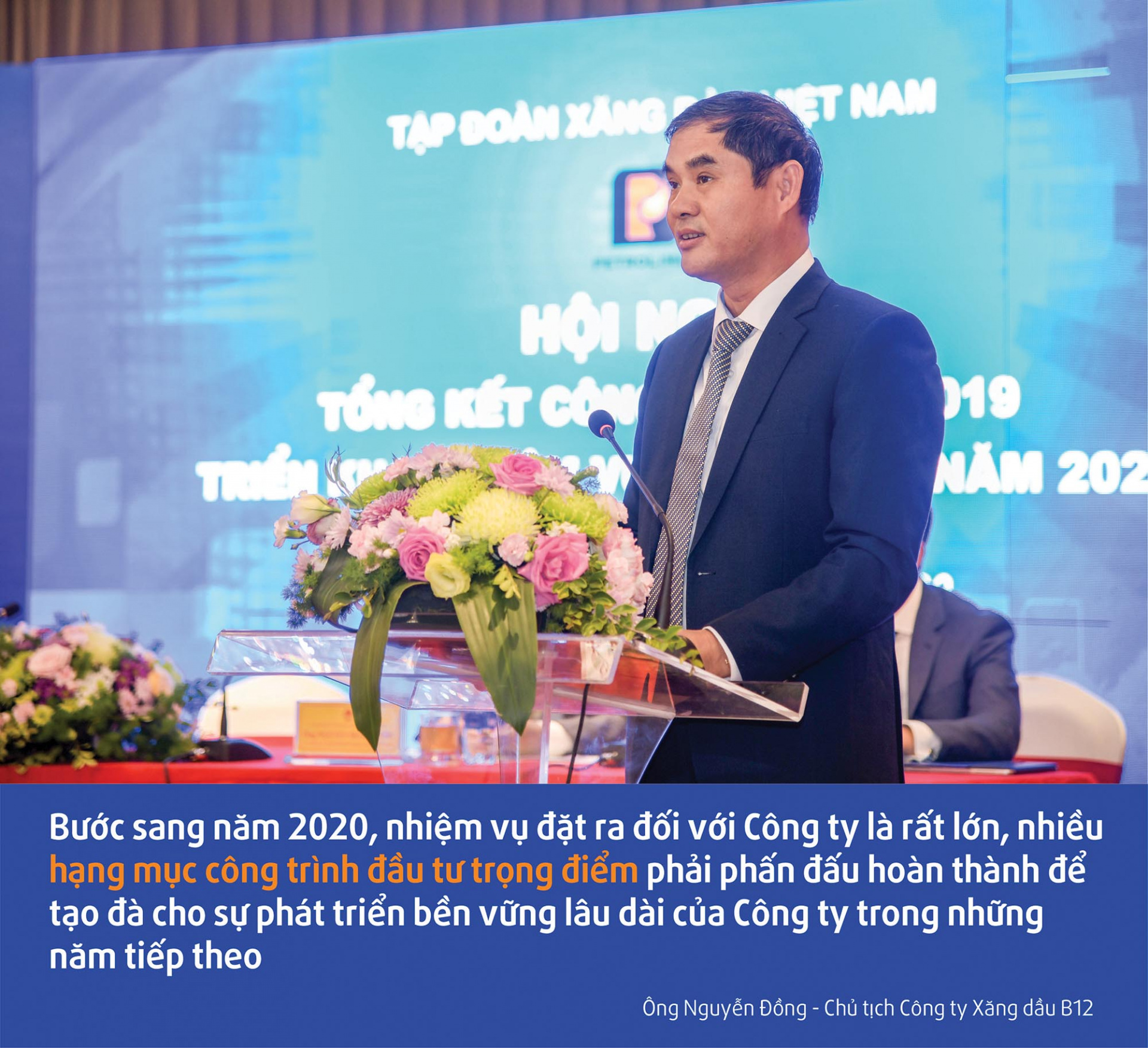 Ông Nguyễn Đồng - Chủ tịch Công ty Xăng dầu B12