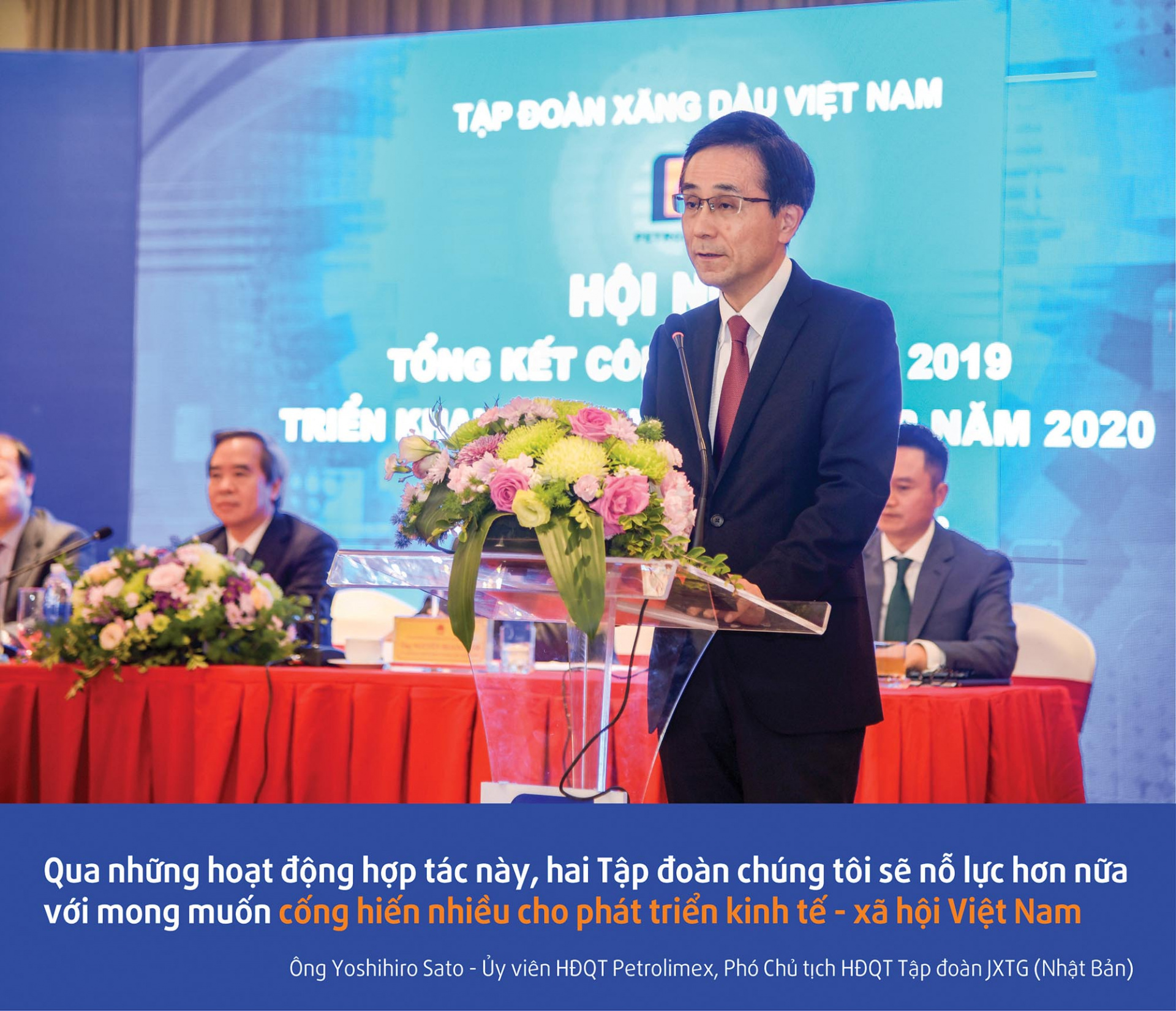 Ông Yoshihiro Sato - Ủy viên HĐQT Petrolimex, Phó Chủ tịch HĐQT Tập đoàn JXTG (Nhật Bản)