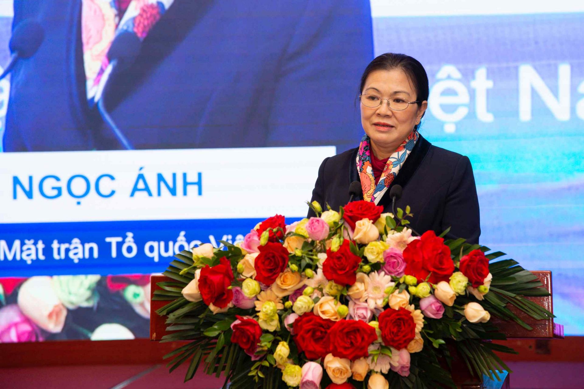 Bà Trương Thị Ngọc Ánh - Phó Chủ tịch Ủy ban Trung ương Mặt trận Tổ quốc Việt Nam