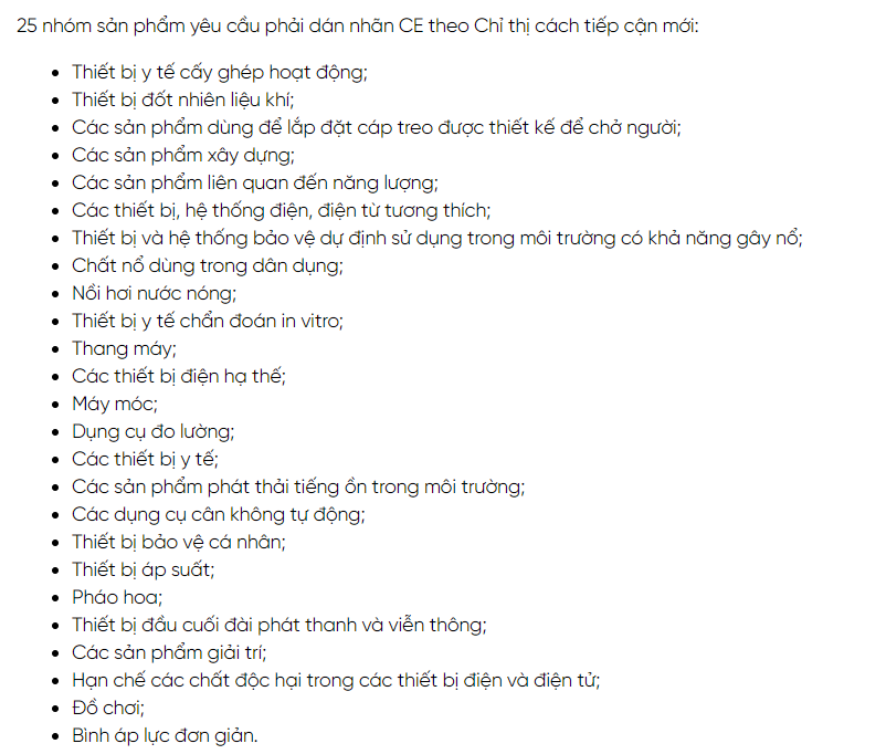 sản phẩm CE