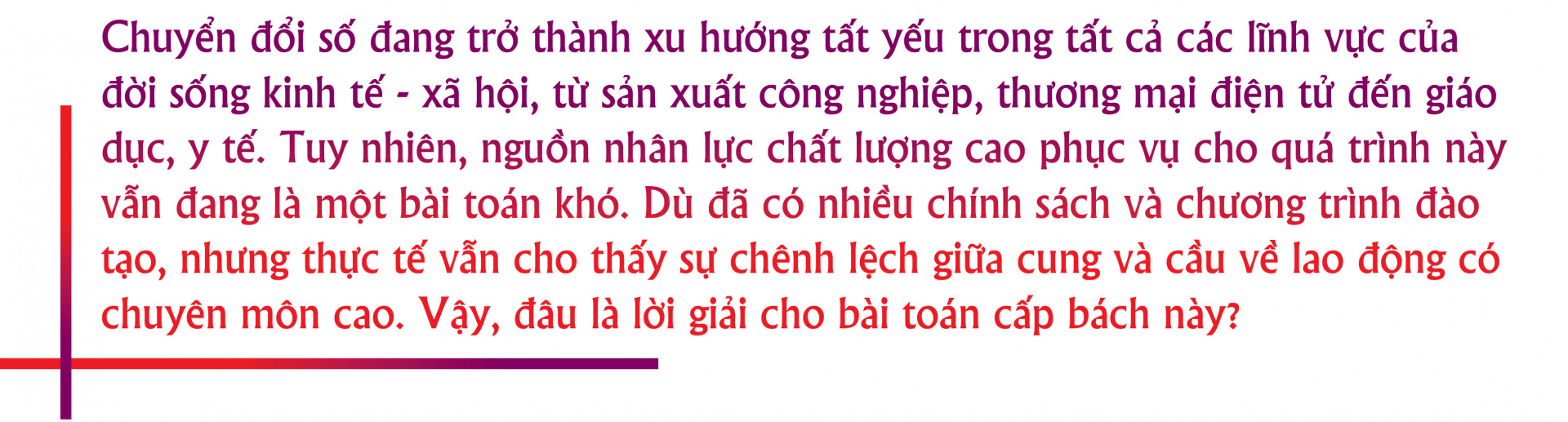 Nguồn nhân lực trong chuyển đổi số 