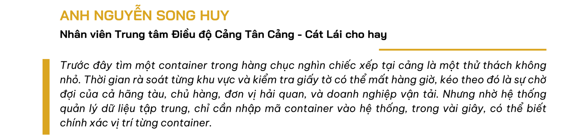 Tổng Công ty Tân cảng Sài Gòn - “Thông minh hoá” quản lý cảng biển