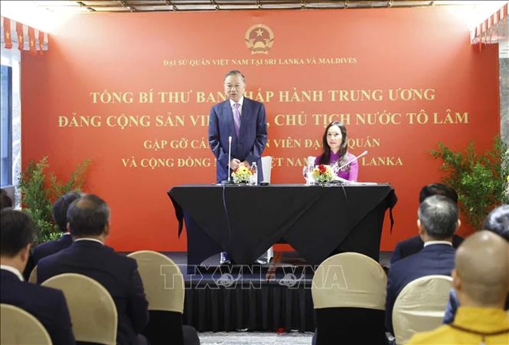 Bộ trưởng Lê Mạnh Hùng tháp tùng Tổng Bí thư, Chủ tịch nước Tô Lâm thăm cấp Nhà nước Sri Lanka