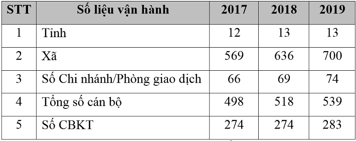 Mạng lưới hoạt động của TYM